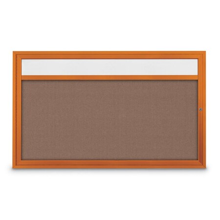 United Visual Products Hinge-less Radius Corkboard, 30"x36", Black Alum Frame/Ultramarine UVEB3036R-BLACK-ULTMAR